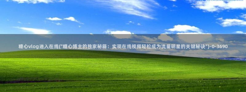 糖心vlog视频下载